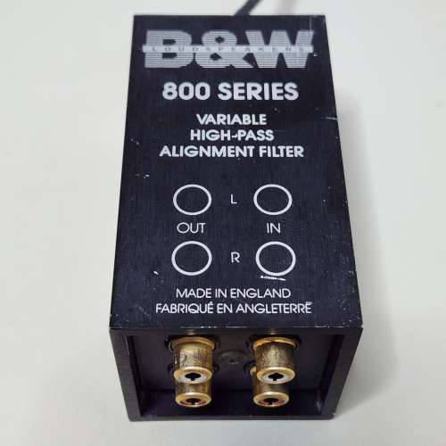 B&W 音頻濾波器 Matrix 800 Series Variable High-Pass Alignment Filter