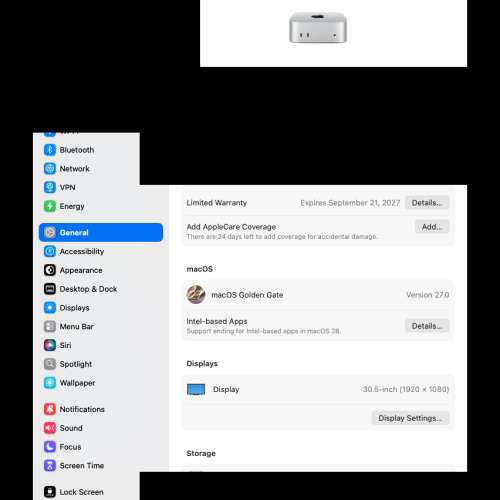 【出售】Mac mini M5 Pro｜48GB／512GB｜行貨｜只用約一個月多