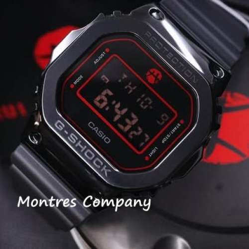 Montres Company 香港註冊公司(33年老店) 卡西歐 CASIO G-SHOCK 八村塁簽名型號 黑...