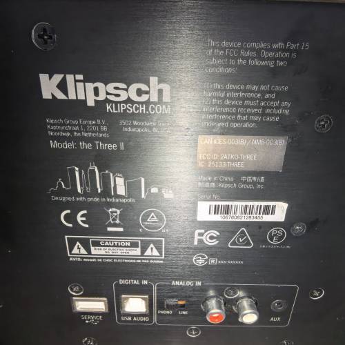 全正常✨Klipsch The Three II 藍牙喇叭✨友和全新买3899，功能全正常声音夠響靚，...