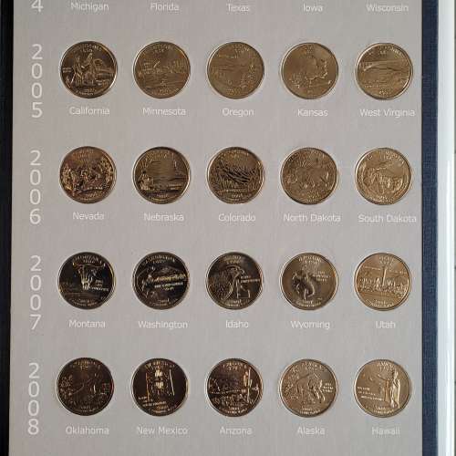 美國50年紀念幣。三個壹美金元收藏幣。