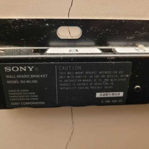 SONY SU-WL500 wall mount 電視掛牆架