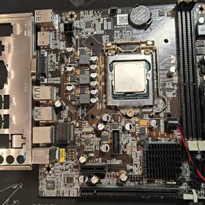 山寨H77  Micro ATX 主板 連CPU i5-3470 3.2GHz Socket 1155
