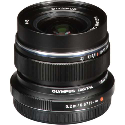 全新水貨 Olympus M.ZUIKO DIGITAL ED 12mm F2.0 for M43 mount 原裝盒 黑色 現貨