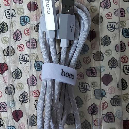 hoco U123 Type-A to Type-C 3A 發光充電數據線, 1.2米