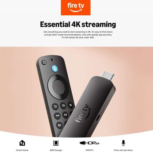 Amazon Fire TV Stick 4K Select, 2025 超高清串流媒體播放器  / 電視機棒，HDR 10+...