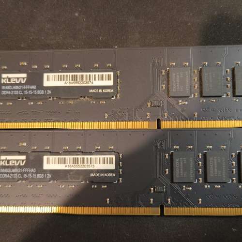 Desktop Ram KLEVV  8GBx2 DDR4 2133 共16G