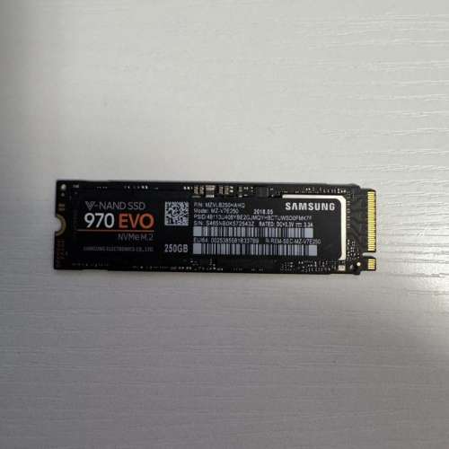 Samsung 970 EVO 250GB NVMe M.2 SSD