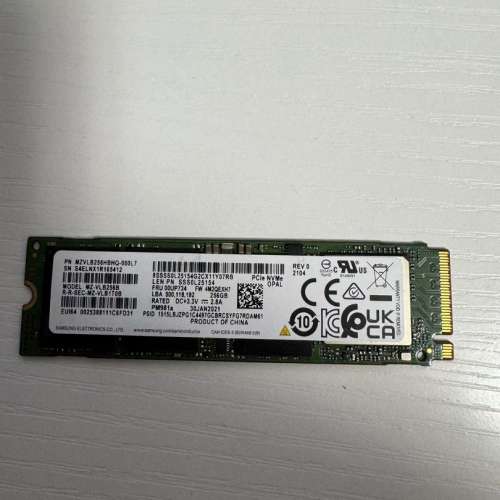 Samsung PM981a 256GB M.2 NVMe SSD