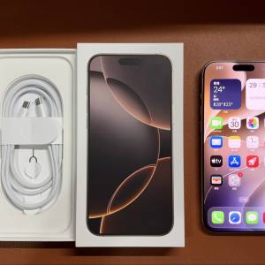 iPhone 16 Pro Max 512GB Desert Titanium 沙漠色鈦金屬 95%以上新 89%電