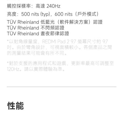 99%新 Xiaomi 紅米 REDMI Pad 2 平板電腦（石墨灰）