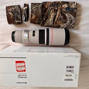 Canon EF 400mm F5.6 L 僅重 1250g