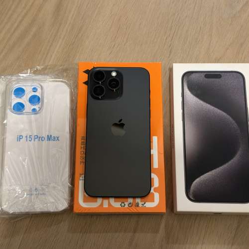 Iphone 15 pro max 256GB 98% 新 行貨黑色 無花 電池健康86%