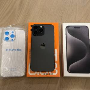 Iphone 15 pro max 256GB 98% 新 行貨黑色 無花 電池健康86%
