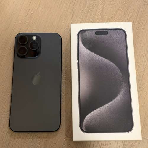Iphone 15 pro max 256GB 98% 新 行貨黑色 無花 電池健康86%