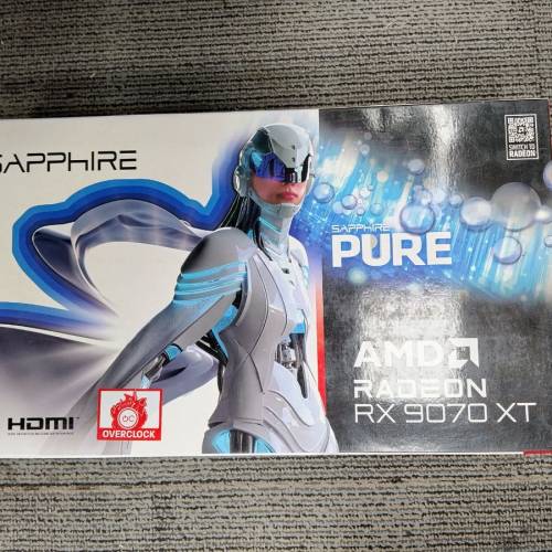 Sapphire AMD Radeon RX 9070 XT PURE顯卡
