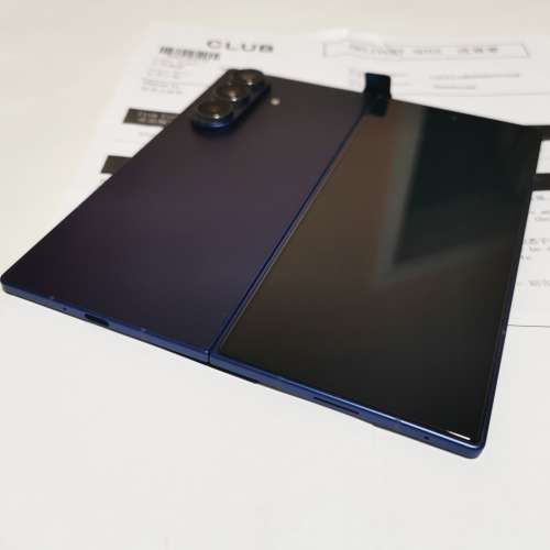 完美如新,512GB,香港行貨,藍色Samsung fold 7 雙卡 5G, 有盒