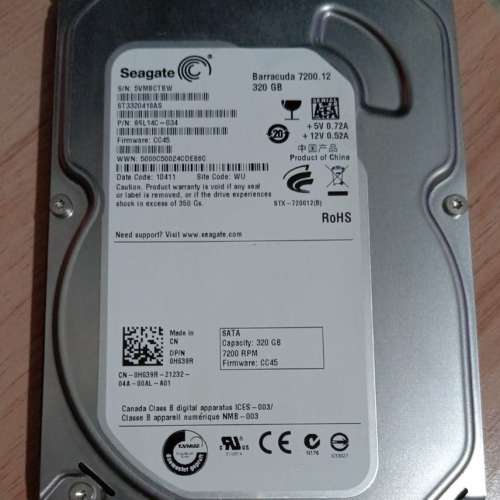 3隻Seagate 3.5" HDD