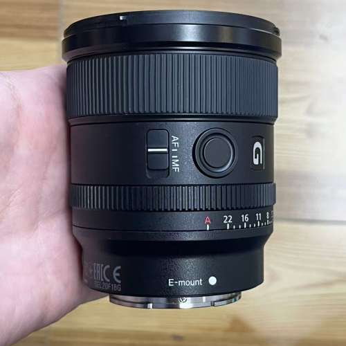 Sony FE 20mm F1.8 G