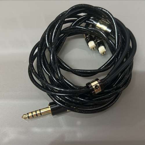 限量2條(耳機線:TRITON BLACK)6N銀鍍鈀、5N銀鍍金、6N單晶銀、4N純銀和無氧銅，零...