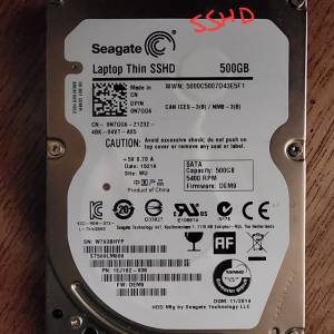 SSHD 2.5 吋 500 GB 硬碟