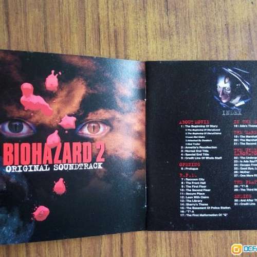 PS GAME BIOHAZARD 2 ORIGINAL SOUNDTRACK CD