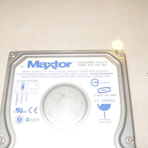 MAXTOR 160GB ATA/133 IDE HARDDISK