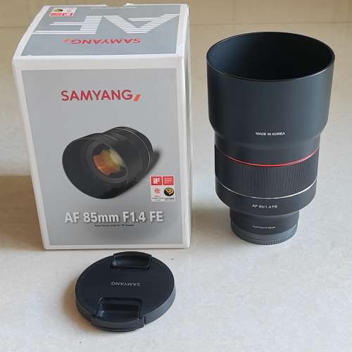 Samyang AF 85mm f1.4 Sony mount 連盒