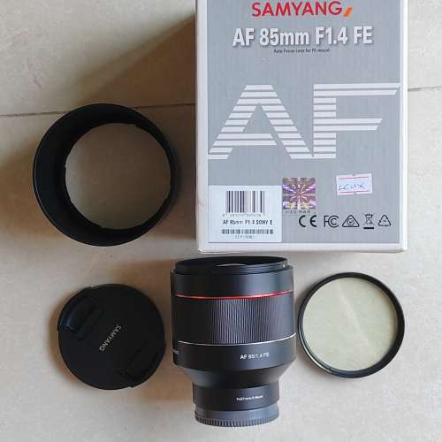 Samyang AF 85mm f1.4 Sony mount 連盒