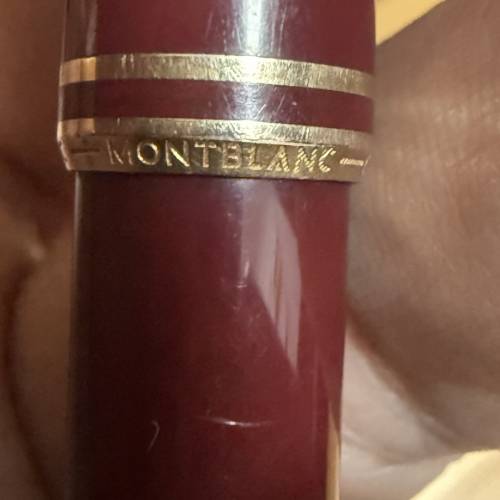 「萬寶龍 Montblanc Classic 古董原子筆 酒紅色金夾 1980年代西德製 正品 旋轉出芯...