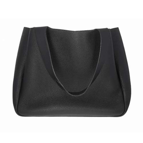 Prada Soft Vitello Daino Dynamique Tote Large Black