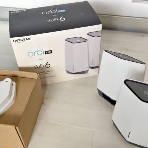 Orbi Pro AX6000 WiFi 6 Tri-Band WiFi System, Router (SXR80) + Satellite (SXS80)