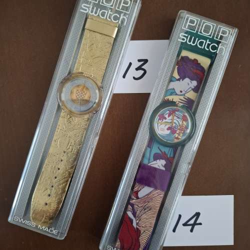 Swatch 手錶 1980's-1900's (Lot 3/2) 9-16+Pop Watch Quartz