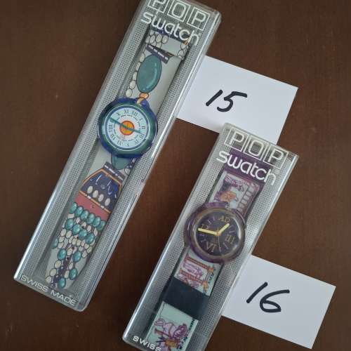Swatch 手錶 1980's-1900's (Lot 3/2) 9-16+Pop Watch Quartz