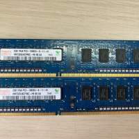 2條 Hynix DDR3 1333 2G RAM (單面)