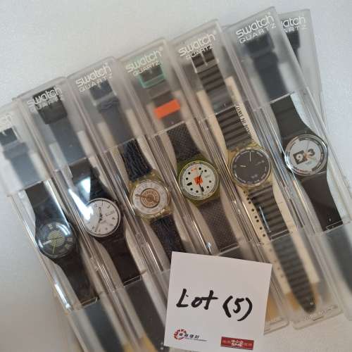 Swatch 手錶 1980's-1900's (Lot 5/1) 1-8 All blacks