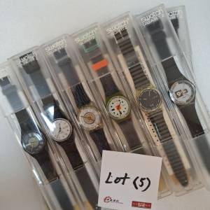 Swatch 手錶 1980's-1900's (Lot 5/1) 1-8 All blacks
