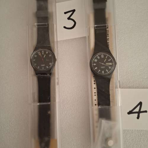 Swatch 手錶 1980's-1900's (Lot 5/1) 1-8 All blacks