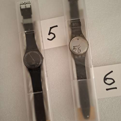 Swatch 手錶 1980's-1900's (Lot 5/1) 1-8 All blacks