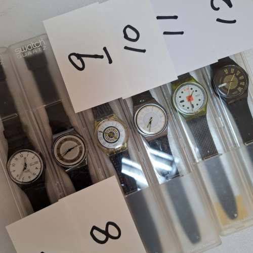 Swatch 手錶 1980's-1900's (Lot 5/2) 9-12 All blacks