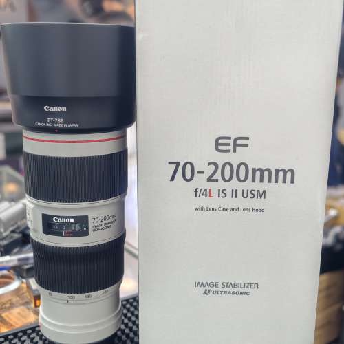 CANON 70-200/4 L is ii USM EF 勁新 鏡片通透 功能正常 3個月保養