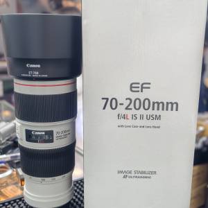 CANON 70-200/4 L is ii USM EF 勁新 鏡片通透 功能正常 3個月保養