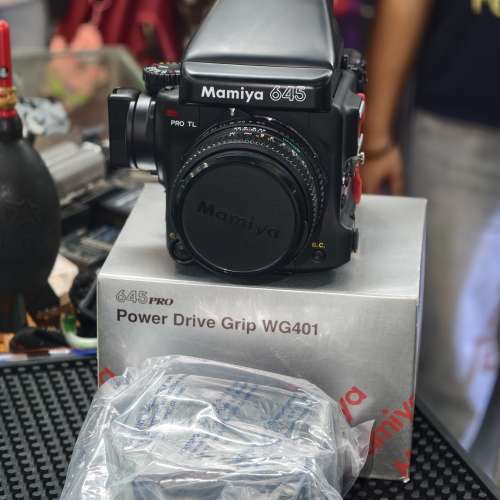 mamiya 645 PRO TL + 80/2.8 N + WG401 電動捲片器 極新 功能正常 配件齊全 3個月保養