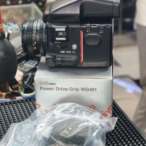 mamiya 645 PRO TL + 80/2.8 N + WG401 電動捲片器 極新 功能正常 配件齊全 3個月保養