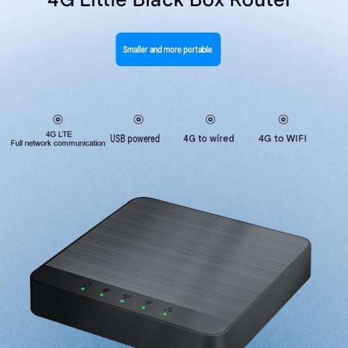 Compact 4G LTE wireless router