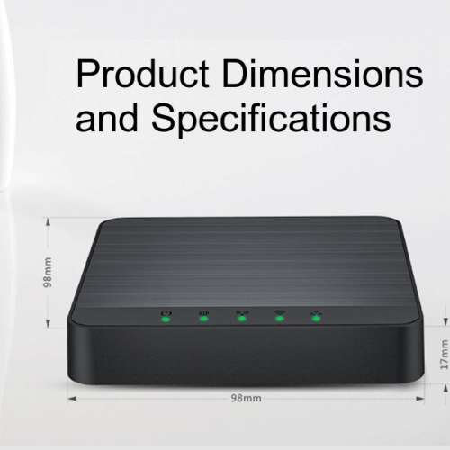 Compact 4G LTE wireless router