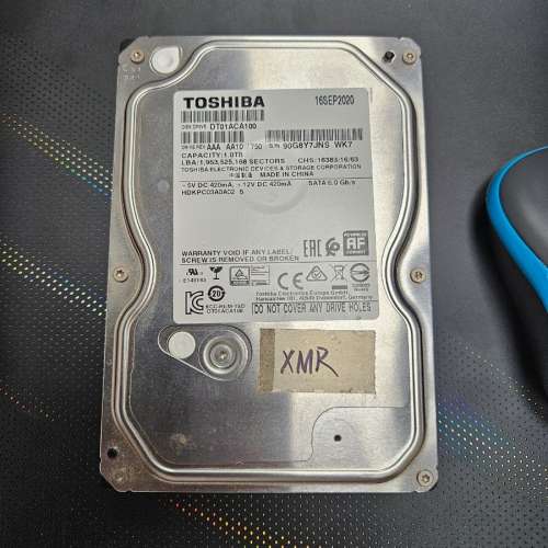 Toshiba 1TB SATA 硬碟 （內含XMR冷錢包）