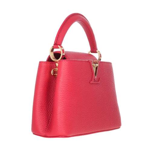 Louis Vuitton Taurillon Capucines Mini Red
