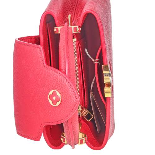 Louis Vuitton Taurillon Capucines Mini Red