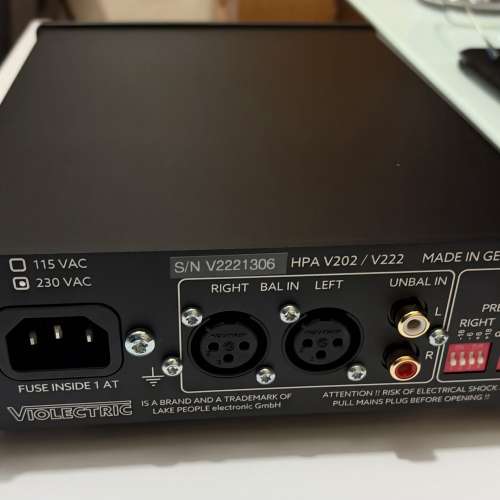 出售：Violectric HPA V222 耳機擴大機（接近全新｜有保養、有單、有盒）